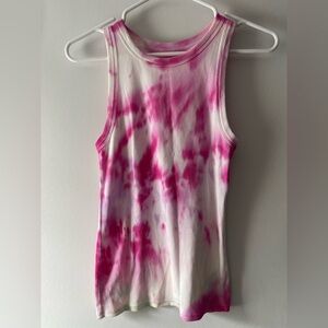 A NEW DAY FOR TARGET HOT PINK & WHITE TIE-DYE TANK SIZE MEDIUM - CUTE! CUTE!